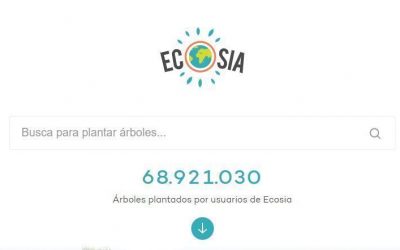 Ecosia planta un árbol mientras navegas en internet