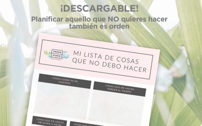 Mi lista de cosas que NO debo de hacer