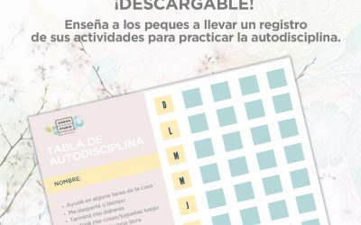 Descargable: Tabla de autodisciplina